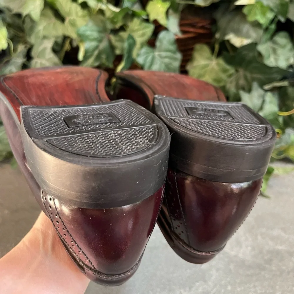 Bass Oxblood Leather Tassel Loafers Men’s 9.5 EEE Brompton Slip On Shoes Brazil